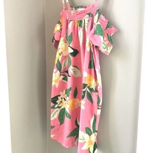 Old Navy Girl’s Off Shoulder Tropical Print Dress